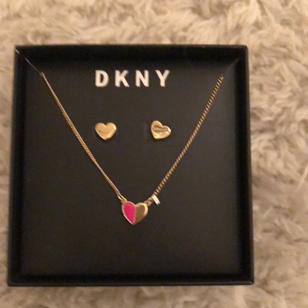 Heart earrings and necklace